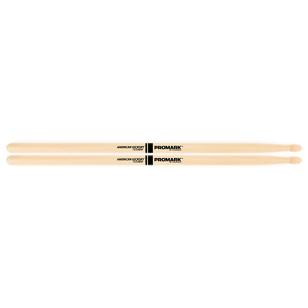 Pro-Mark TX5ABW Hickory 5AB Wood Tip Drum Sticks (Pair) image 1