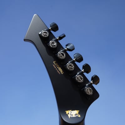 ESP James Hetfield Vulture Black Satin 6-String Electric Guitar w/ Case (2022) image 5