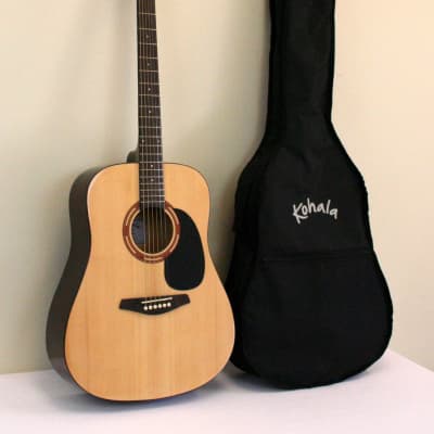Kohala Full Size Steel String Acoustic Guitar with Bag image 1