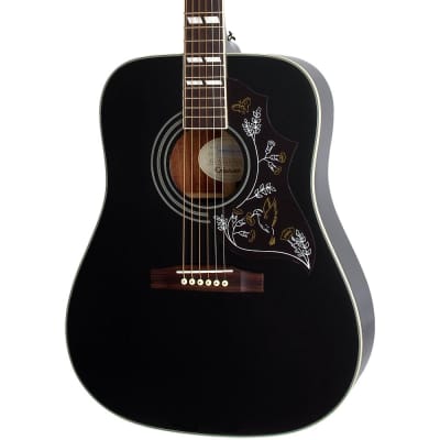 Epiphone Hummingbird Studio Acoustic-Electric Guitar Ebony image 1
