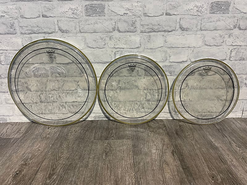 Remo Weatherking Pinstripe Rock Size Drum Heads Skins Set Of Reverb