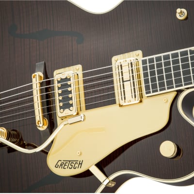 GRETSCH - G6122T-59 Vintage Select Edition 59 Chet Atkins Country Gentleman Hollow Body with Bigsby  TV Jones  Tiger Flame Maple  Walnut Stain Lacquer - 2401234892 image 5