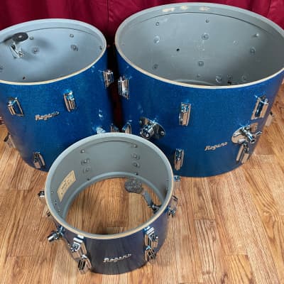 1960s Rogers Holiday Drum Set Blue Sparkle 20/12/14 image 17