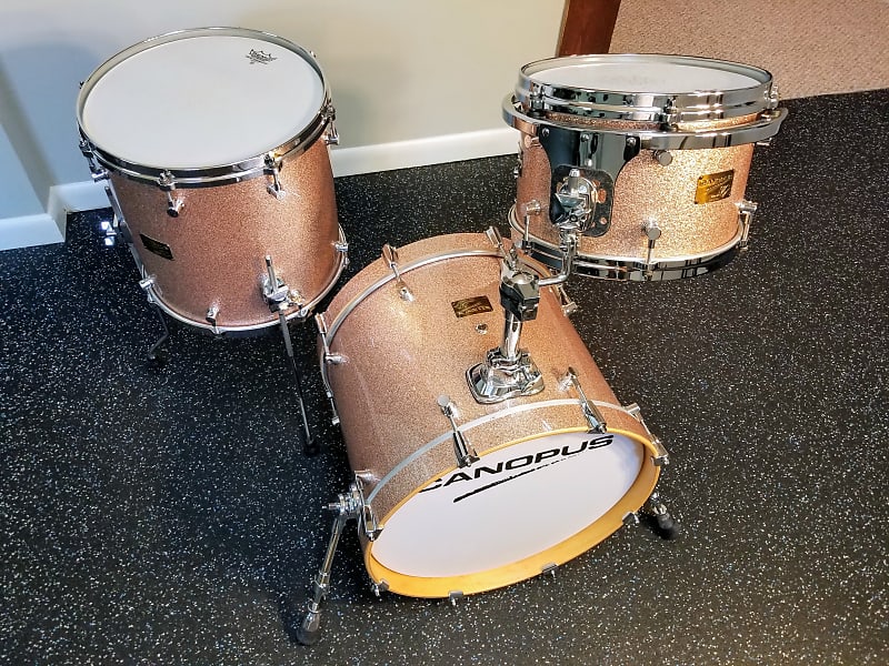 Canopus drum set 12/14/18 Neo Vintage (NV-60 M1) Champagne Sparkle