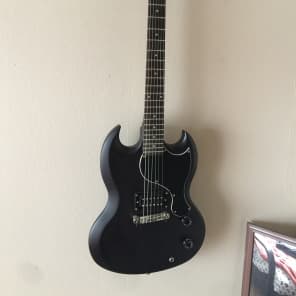 Epiphone SG Junior Jr Worn Black Limited Edition Custom Shop