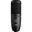 AKG Project Studio P120 Medium Diaphragm Cardioid Condenser Microphone, 20Hz-20kHz Frequency Response, Black