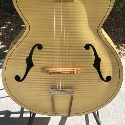Kay K6868 Archtop Acoustic Guitar Harmony Silvertone Airli 60s - Blonde image 6