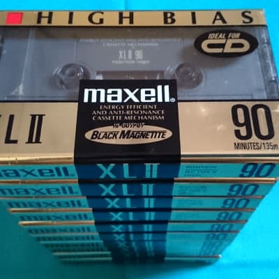 10 MAXELL XLII 90 Cr02 cassettes (NOS) Made in Japan - Mint