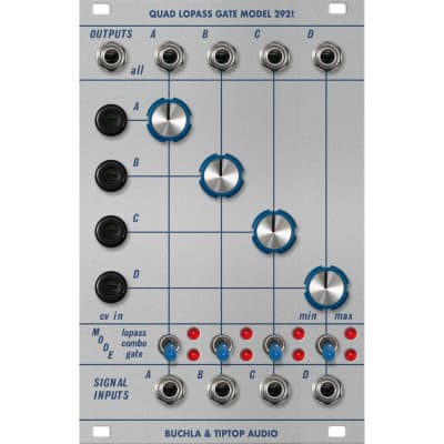 Tiptop Audio Buchla Model 292t Quad Lopass Gate with Vactrols image 1