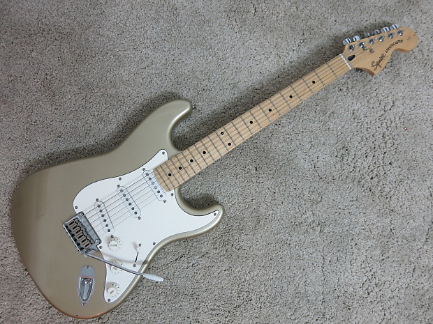 Fender Squier 20th Anniversary Stratocaster Silver Maple Neck Pristine Clean
