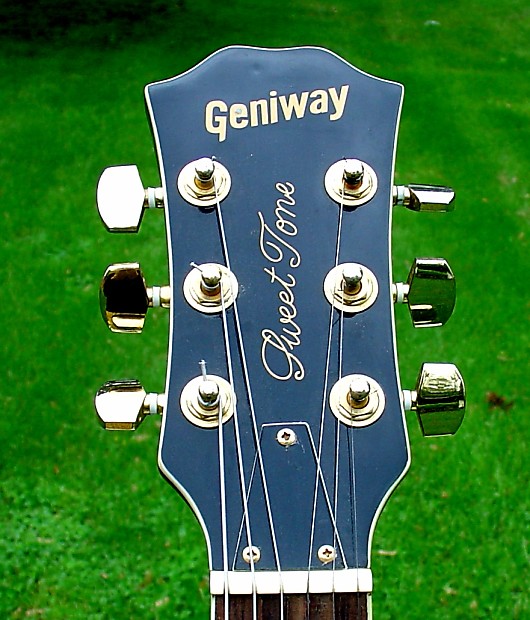 GENIWAY Single Cut Flame top tobacco burst