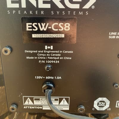 Energy ESW-C8 Powered 8" Compact Subwoofer - 240 Watts Peak Power image 6