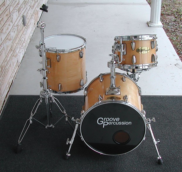 Groove Percussion be bop kit. 100 maple shells made by Yamaha
