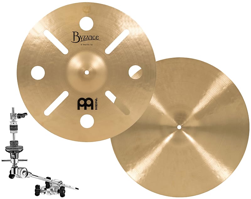 Meinl Cymbals AC-DEEP Artist Concept Model Anika Nilles Deep Hats Stack with X-Hat Arm (VIDEO) image 1