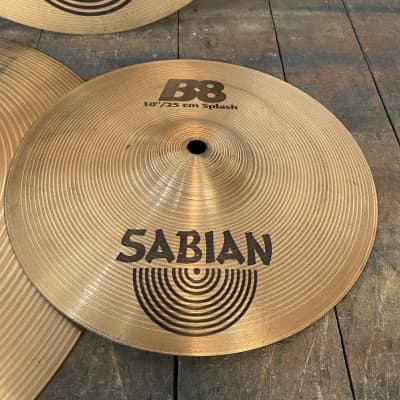Sabian B8 Cymbal Set 14 &16" Crash, 14" Hi Hat, 10" Splash image 2