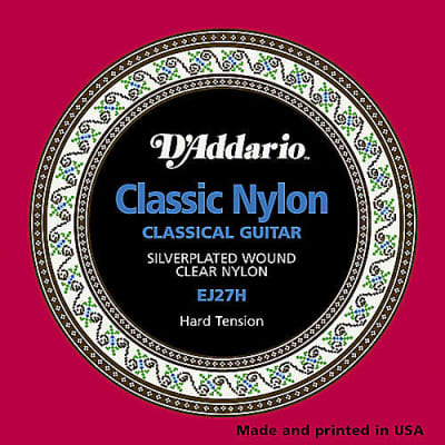 D'Addario EJ27H Student Nylon Classical Guitar Strings hard tension for sale