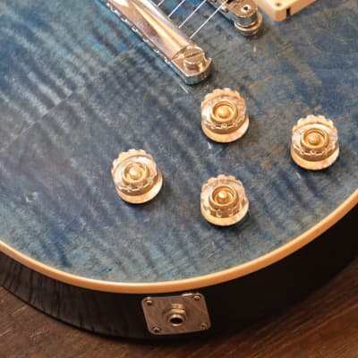 2015 Gibson Les Paul Traditional 100 Single-Cut Electric Guitar Ocean Blue image 5
