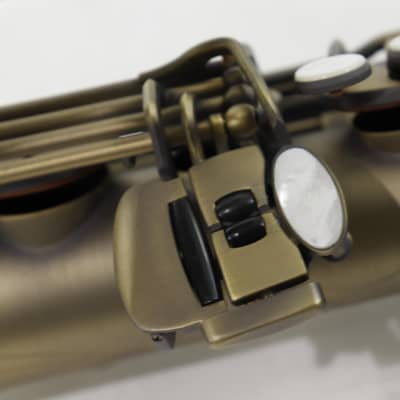 Antigua Winds Model TS4248AQ 'Powerbell' Tenor Saxophone in Antique Brass BRAND NEW image 8