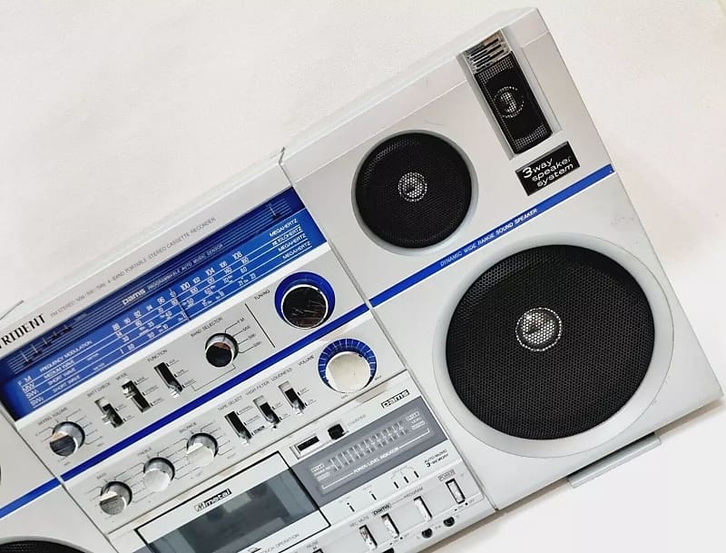 Vintage Trident CX-473F Boombox Ghettoblaster Stereo Radio