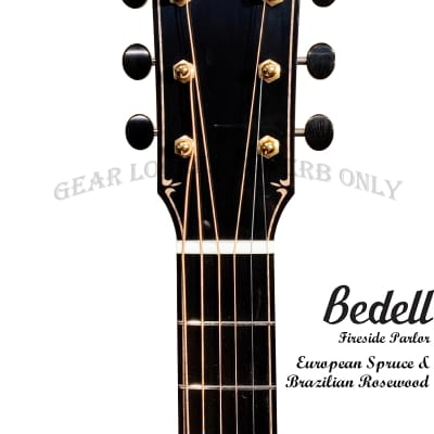 Bedell FS-P-EU/BR Fireside Parlor European Spruce & Brazilian Rosewood handcraft guitar image 10