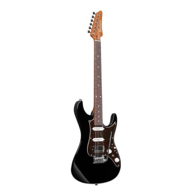Ibanez AZ Prestige 6-String Electric Guitar with Case (Right-Handed, Black) image 1