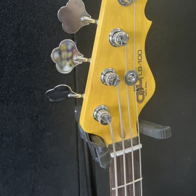 G&L LB-100 Tribute Series 4 String Bass  3 Tone Sunburst  9lbs!  New! image 6