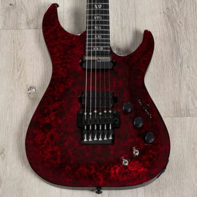 Mint Schecter C-1 FR S Apocalypse Electric Guitar Floyd Rose Sustainiac Red Reign image 2