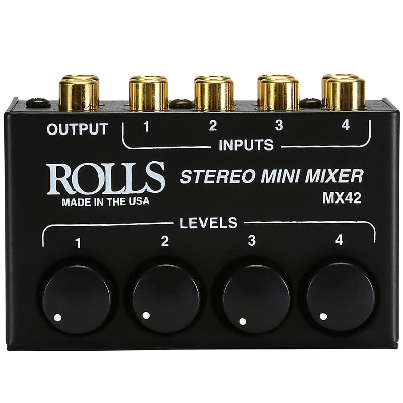 Rolls MX42 4-Channel Passive Stereo Mixer image 1