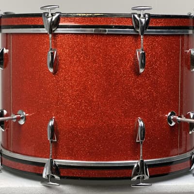 Gretsch 22/13/16" 60's Round Badge Name Band Drum Set - Tangerine Sparkle image 6