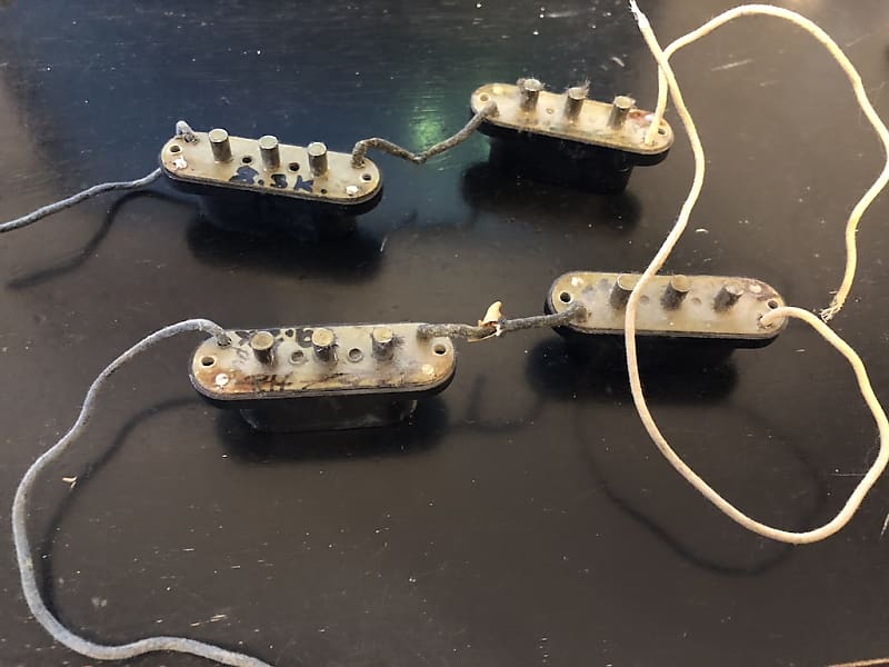 Fender Electric XII pickups 1960s set originals w covers Reverb