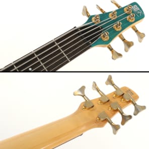 Ibanez SR506 6-String Bass 1997 Forest Green With EMG Pickups image 4