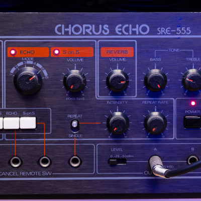 Roland SRE-555 Chorus Echo 1970s - Black
