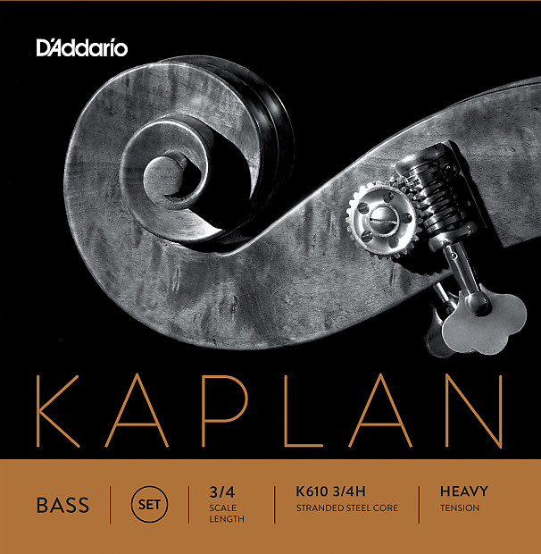 D'Addario K610 3/4H Kaplan 3/4 Scale Double Bass Strings - Heavy Tension image 1