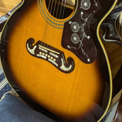 Epiphone EJ-200 VS 1998 Vintage Sunburst (Korean) + Hardcase | Reverb