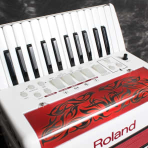 Roland FR-1 White V-Accordion Piano w/bag | Reverb