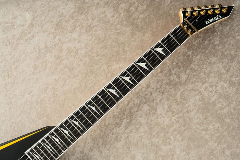 Edwards 日本製 black ESP EDWARDS E-ALEXI ARROW HEAD w/ESP GB-30V Case -Black with