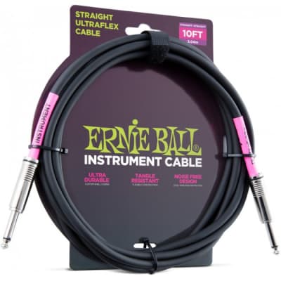 ERNIE BALL 6048 Original Classic Instrumentenkabel Kl-Kl 3,04m, schwarz for sale