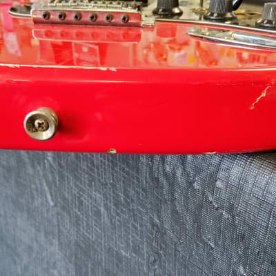 Sierra Strat Copy Red Electric Guitar image 13