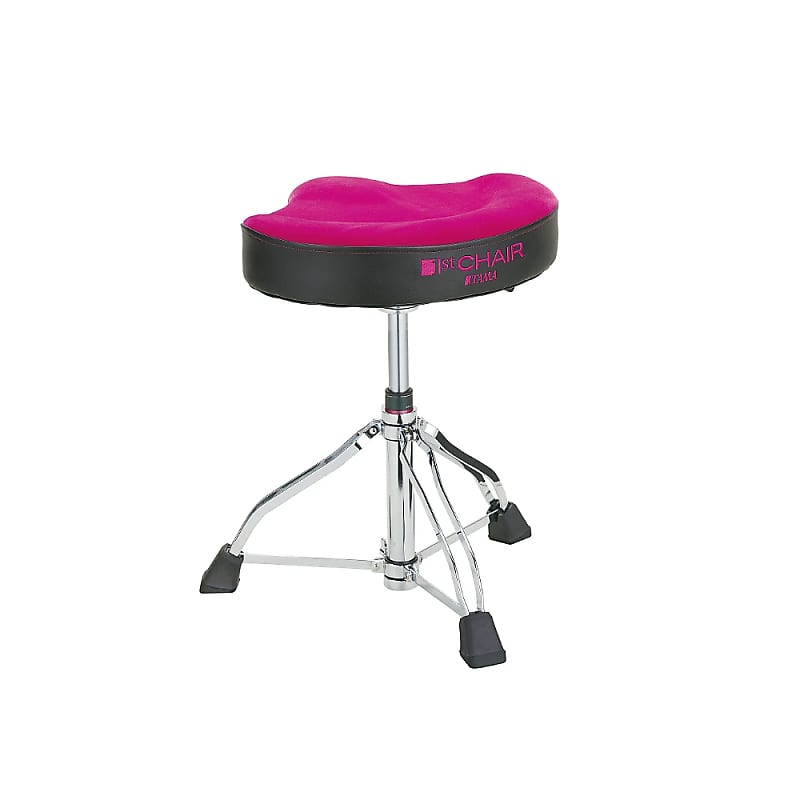 Tama HT550 1st Chair Glide Rider Drum Throne with Vibrant Color Cloth Top Seat image 2