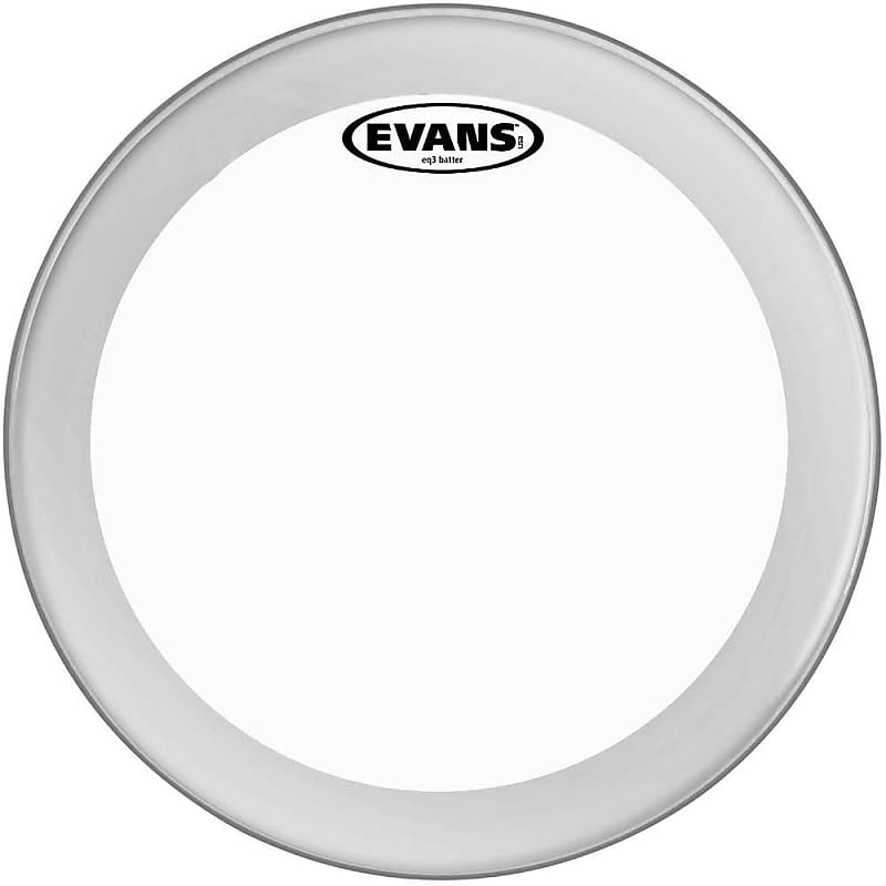 Evans 22" EQ3 Drum Head White image 1