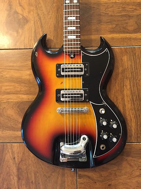 Vintage MIJ Kay K-20t SG copy open book headstock Japan | Reverb