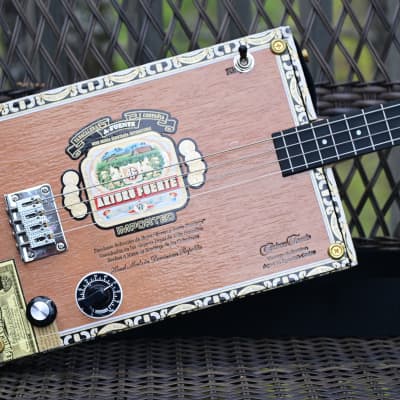 4-string Cigar Box Guitar Arturo Fuente King B guitar KBCH 2024 - free std ground shipping in the US image 2