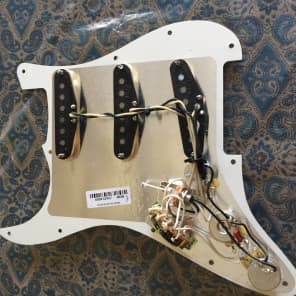 Arcane Inc. 69' Experience Fender Stratocaster Pre-Wired Pick Guard 2015 Aged White image 2