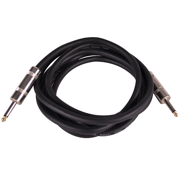 Seismic Audio Q12TW10 12-Gauge 2-Conductor 1/4" TRS to 1/4" Speaker Cable - 10' image 1
