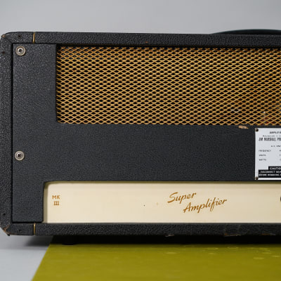1967 Marshall JTM 45/100 Super Amplifier Vintage Plexi Head image 8
