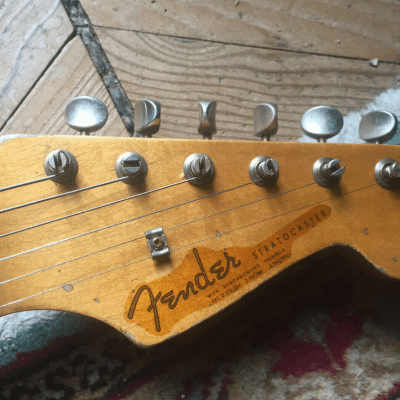 1963 Fender jazzmaster original custom color shoreline gold body image 5