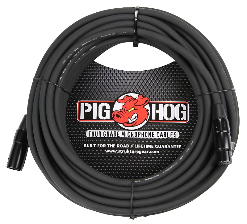 Pig Hog 8mm Mic Cable, 50ft XLR image 1