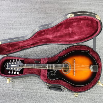 Epiphone MM-40L Masterbuilt F-Style Vintage Burst Mandolin - HSC image 3