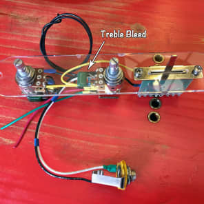 Prewired Telecaster Wiring Harness - Push/Pull Coil Tapping with Dual Cap Bright Switch - Pre-wired image 2