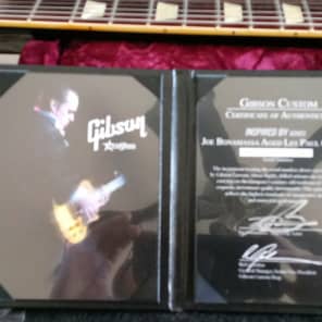 Gibson Custom Shop Limited Edition Joe Bonamassa Les Paul Aztec Gold Signed by Joe Bonamassa! image 4